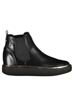 U.S. POLO ASSN. Chic Low Ankle Boot with Contrasting Details - EU35/US5