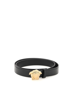 Versace medusa buckle leather belt - 95 Black