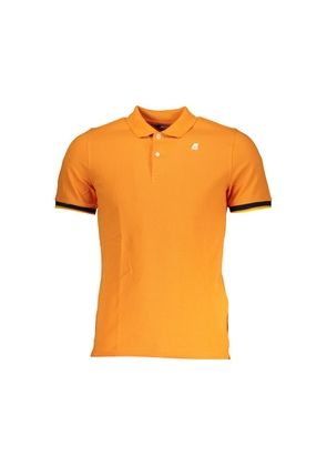 Vibrant Orange Contrast Detail Polo - XL