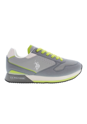 U.S. Polo Assn. Gray Polyester Sneaker - EU43/US10