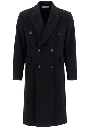 whale wool and mohair coat - 48 Black