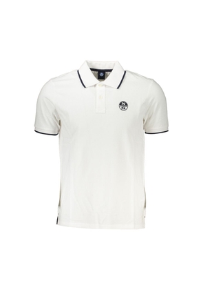 White Cotton Polo Shirt - S