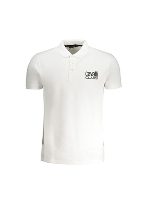 White Cotton Polo Shirt - M