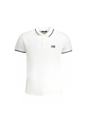 White Cotton Polo Shirt - M