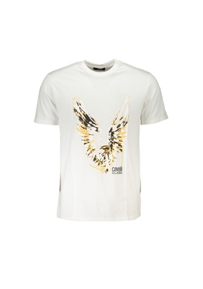 White Cotton T-Shirt - L