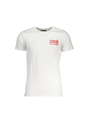 White Cotton T-Shirt - L