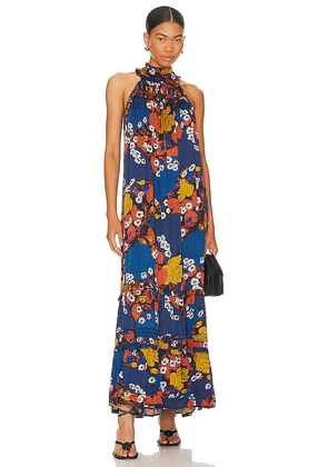 Cleobella Camille Maxi Dress in Blue. Size XS.