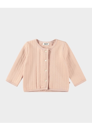 Girl's Heaven Ribbed Cardigan, Size 6M-2