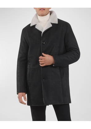 Men's Merino Shearling Lamb Stroller Coat