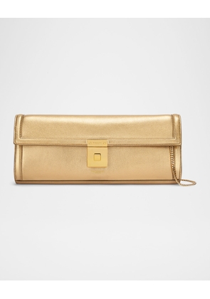 Paris Flap Leather Clutch Bag