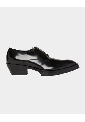 Men's Dalton Cuban-Heel Leather Derby Shoes