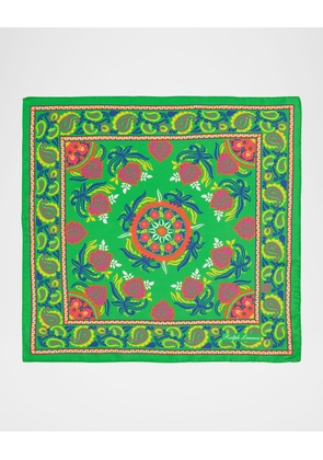 Men's Printed Silk Pocket Square