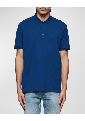 Men's Pique Knit Short-Sleeve Polo Shirt