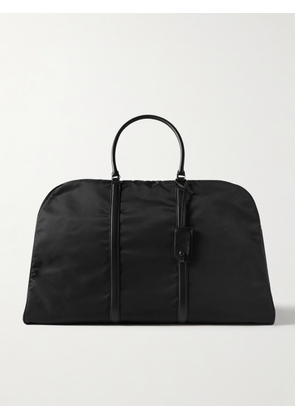 The Row - Myles Leather-trimmed Shell Tote - Black - One size