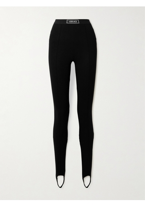 Versace - Stretch-jersey Stirrup Leggings - Black - x small,small,medium,large,x large