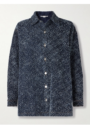 Stella McCartney - Oversized Bouclé-denim Shirt - Blue - x small,small,medium,large