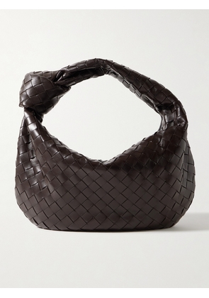 Bottega Veneta - Jodie Teen Mini Knotted Intrecciato Leather Tote - Brown - One size