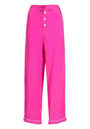 BODE Shadow Jasmine silk pyjama trousers - Pink