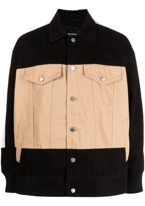 CROQUIS x Neil Barrett colour-block denim jacket - Black