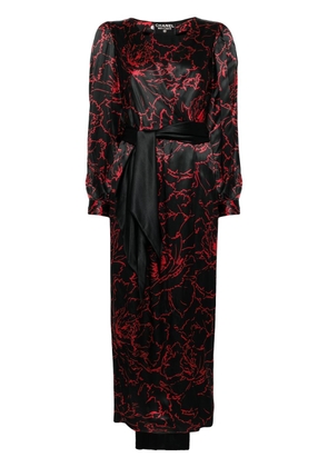 CHANEL Pre-Owned abstract-print silk two-piece set - Black