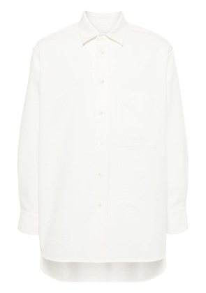 CROQUIS long-sleeve patch-pocket shirt - White