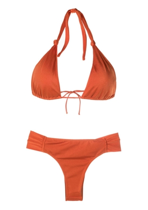 Brigitte knot-detail triangle-cup bikini - Orange