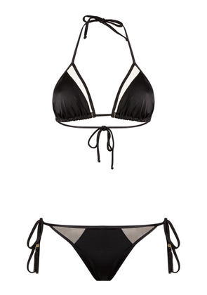 Brigitte triangle bikini set - Black