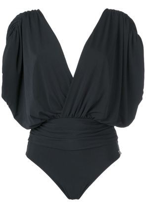 Brigitte deep V neck swimsuit - Black