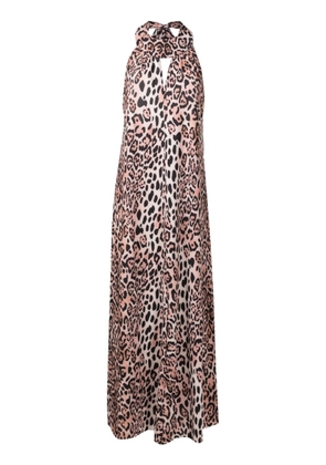 Brigitte leopard-print beach dress - Brown