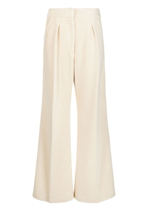 Jacquemus wide-leg flared trousers - Neutrals