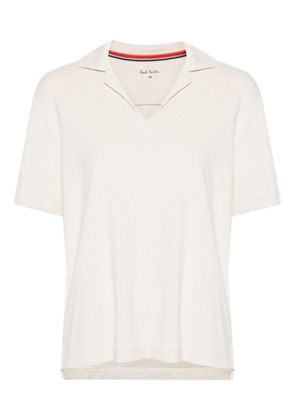 Paul Smith cotton-blend spread-collar top - Neutrals