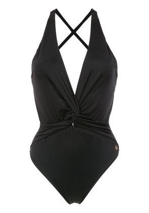 Brigitte halterneck swimsuit - Black