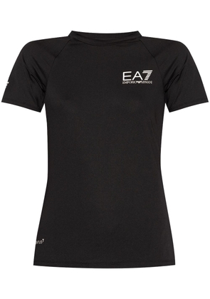 Ea7 Emporio Armani logo-print T-shirt - Black