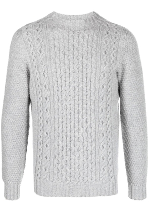 Drumohr cable-knit fitted jumper - Grey