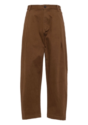 CROQUIS pleat-detailing tapered trousers - Brown