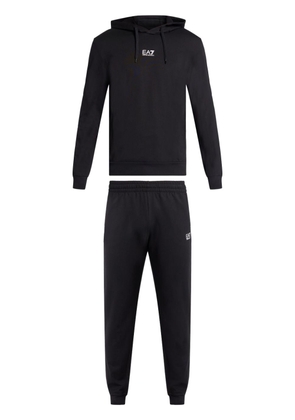 Ea7 Emporio Armani logo-print tracksuit set - Black