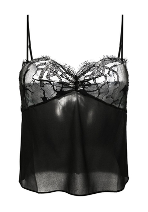 Kiki de Montparnasse Lace Cup Cami Top - Black