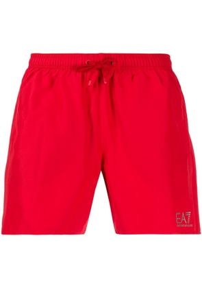 Ea7 Emporio Armani drawstring swim shorts - Red