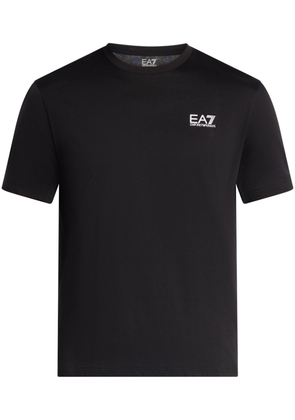 Ea7 Emporio Armani logo-print cotton T-shirt - Black