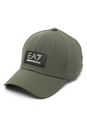 Ea7 Emporio Armani logo-appliqué baseball cap - Green