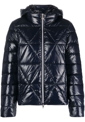 Ea7 Emporio Armani logo-patch quilted jacket - Blue