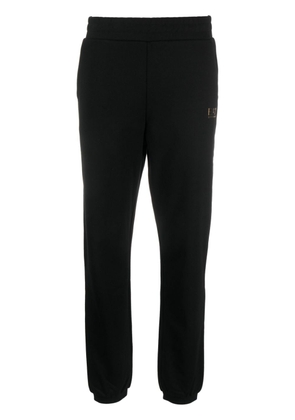 Ea7 Emporio Armani logo-print cropped track pants - Black