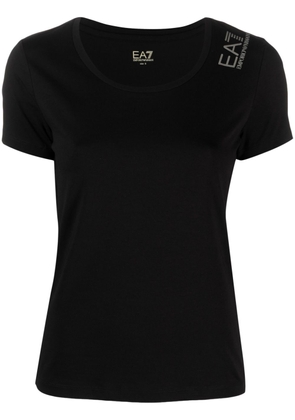 Ea7 Emporio Armani logo-print crew-neck T-shirt - Black