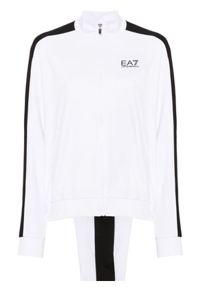 Ea7 Emporio Armani logo-print tracksuit - White