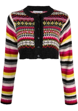 Molly Goddard wool cropped cardigan - Multicolour