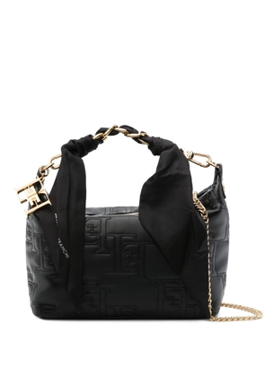 Elisabetta Franchi logo-quilt tote bag - Black