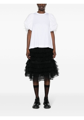 Molly Goddard Iris tulle-tiered midi skirt - Black