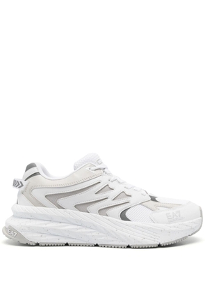 Ea7 Emporio Armani embossed-logo trainers - White