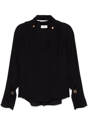 Elisabetta Franchi scarf-detail blouse - Black