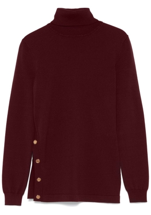 Elisabetta Franchi decorative-buttons sweater - Red